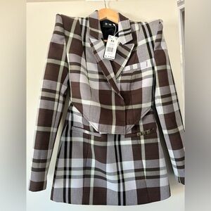 Ivy Park X Adidas Halls Of Ivy Plaid Dress Suit